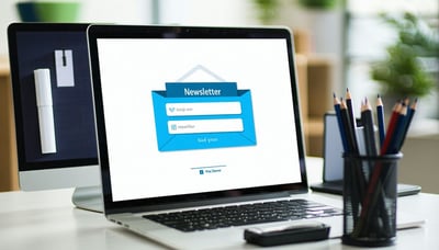 Newsletter signup illustration Newsletter signup illustration